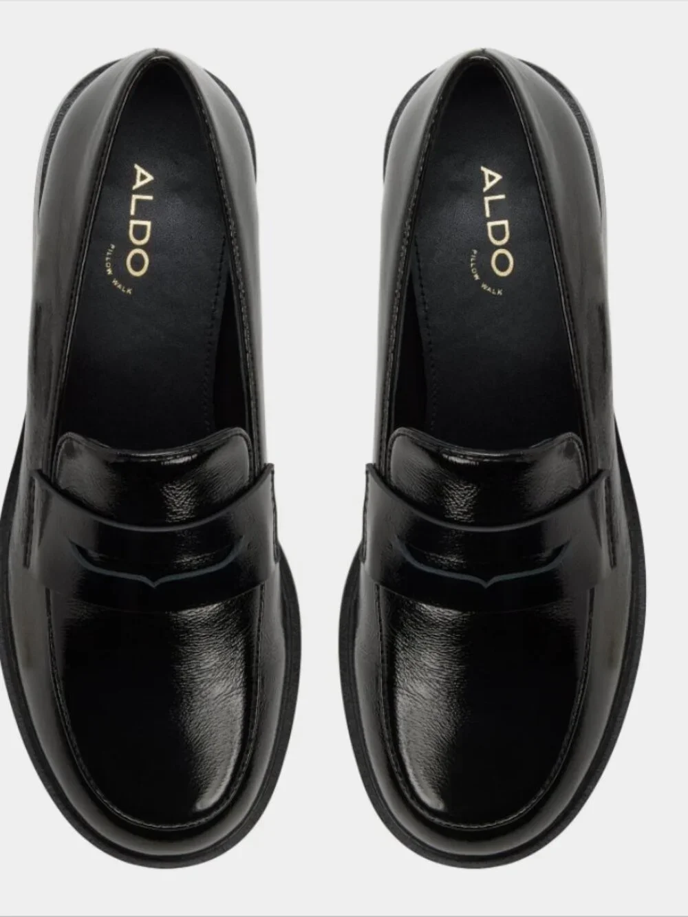 Aldo genuine patent leather Valera loafer Black 6.5
